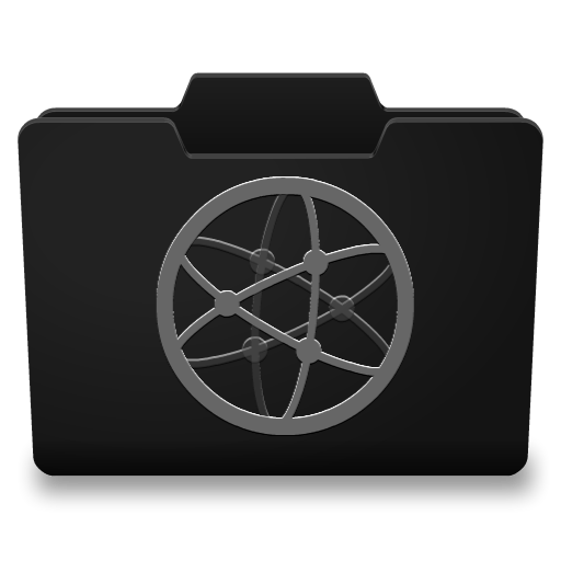 Black Grey Network Icon 512x512 png